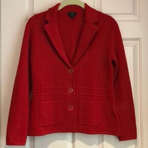 Talbots Red Wool Sweater Size P